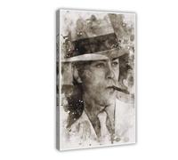 FDEAA Alain Delon - 2 poster su tela, decorazione artistica da parete per soggiorno, camera da letto, 50 x 75 cm