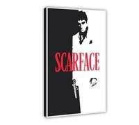 FDEAA Poster del film Al Pacino Scarface, 1 poster su tela, decorazione artistica da parete per soggiorno, camera da letto, 30 x 45 cm