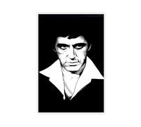 FDEAA Poster del film Al Pacino Scarface, 3 poster su tela, decorazione artistica da parete per soggiorno, camera da letto, 60 x 90 cm
