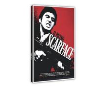 FDEAA Poster su tela del film Al Pacino Scarface, decorazione per camera da letto, ufficio, camera da letto, regalo, 60 x 90 cm
