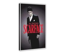 FDEAA Poster su tela del film Al Pacino Scarface, decorazione per camera da letto, ufficio, camera da letto, regalo, 50 x 75 cm