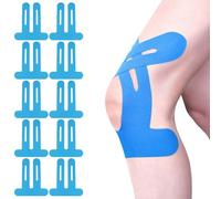 FDEETY 10 Pezzi Nastro Fasciature Sportive Kinesiology Tape Nastro Per Muscoli Tape Crossfit Benda Elastica Autoadesiva Nastro Sportivo Cerotti Taping Kinesiologico(Blu)