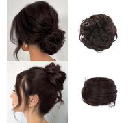 FDEETY 2 Pezzi Chignon Capelli Finti Elastico Messy Bun Updo Extension Crocchia Acconciatura Voluminosa Naturale