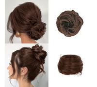 FDEETY 2 Pezzi Chignon Capelli Finti Elastico Messy Bun Updo Extension Crocchia Acconciatura Voluminosa Naturale