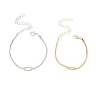 FDEETY 2 Pezzi Set di Bracciale Donna Uomini Coppia Braccialetto Elegante Gioielli Braccialetti Set Bracciali Anniversario Matrimonio Regalo per Marito Moglie Fidanzato Fidanzata