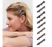 FDEETY 4 Pezzi Mollette Capelli Fiore Brillante Fermagli Decorativi Accessori Acconciatura Eleganti Clip Cristallo