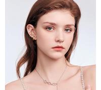 FDEETY 5 Pezzi Orecchini Luna Clip Ear Cuff Minimalisti Geometrici Eleganti Accessori Gioielli Donna senza Piercing