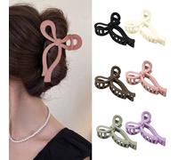 FDEETY 6 Pezzi Mollette Capelli Fiocco Opaco Artiglio Acconciatura Elegante Accessori Capelli Donna Pinze Capelli Stile Coreano