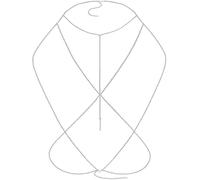 FDEETY Bikini Harness Body Jewelry Catena Bar Catena A Vita Catena per Il Corpo Sexy Catena A Croce per Pancia Accessorio da Spiaggia per Donne E Ragazze