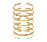 FDEETY Bracciale Bangle Rigido Aperto Cerchio Sfere Elegante Gioielli Donna Stile Minimalista Accessori moda