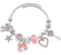 FDEETY Bracciale Donna Carino Braccialetto Anime Cartoon Braccialetti per la Laurea di Compleanno Della Ragazza Delle Donne braccialetti Anniversario Rosa