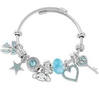 FDEETY Bracciale Donna Carino Braccialetto Anime Cartoon Braccialetti per la Laurea di Compleanno Della Ragazza Delle Donne braccialetti Anniversario Blu