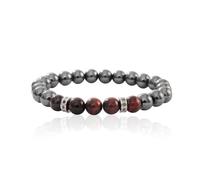 FDEETY Bracciale Donna Elegante con Perle Naturali e Cristalli Accessorio di Moda per Ogni Occasione