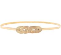FDEETY Cintura Da Donna In Metallo Dorato Con Fibbia Intrecciata Accessorio Elegante Per Abiti E Gonne Cintura Regolabile Per Vita Alta Cintura Sottile Per Donna Cintura Decorativa Per Abiti Estivi