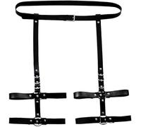 FDEETY Cintura Gamba Regolabile Stile Punk Gotico Decorativa Borchie Metallo Accessorio moda Donna