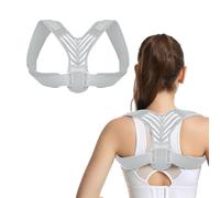 FDEETY Correttore Postura Schiena Regolabile Fascia Posturale Spalle Supporto Lombare Raddrizzaspalle Unisex Traspirante