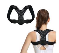 FDEETY Correttore Postura Schiena Regolabile Fascia Posturale Spalle Supporto Lombare Raddrizzaspalle Unisex Traspirante