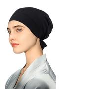 Fdeety Cuffia Doccia Regolabile Per Grandi Circonferenze Della Testa Fascia Per Capelli Abbinata Morbida E Antiscivolo Cuffia Per Dormire Accessori Da Bagno Di Alta Qualità(Noir)