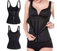 FDEETY Donna Vita Corsetto Dimagrante Waist Trainer Regolabile Dell'allenatore in Vita di Controllo della Pancia con Cerniera e 3 Ganci, XL