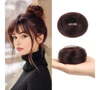 FDEETY Elastico Capelli Chignon Coda di Cavallo Extension per Capelli Posticcio Dritto Corto Bun per Donna Ragazze