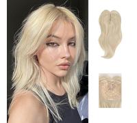 Fdeety Extension Capelli Biondi Chiari 35cm Set Di 3 Pezzi Clip In Naturale E Voluminoso Per Un Look Perfetto