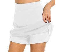 FDEETY Gonna Tennis Donna con Pantaloncini Integrati Skort Sportiva Gonna Padel Abbigliamento Sportivo Pantagonna Traspirante Gonnellino Tennis Corta Completo Sportivo Gonne Tennis Donna