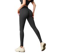 FDEETY Leggins Sportivi Donna Pantaloni Vita Alta Scrunch Butt Leggings Estivi Compressione Push up Fitness Yoga Palestra Anticellulite Elastici Allenamento Corsa Leggeri