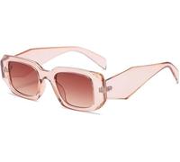 FDEETY Occhiali da Sole Rettangolari Vintage Montatura Spessa Protezione Uv Lenti Polarizzate Stile Retrò Classico