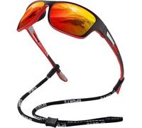 FDEETY Occhiali Sportivi Polarizzati Avvolgenti Protezione Uv400 Lenti Specchiate Cornice Leggera Montatura Resistente Ciclismo Guida