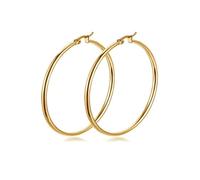 FDEETY Orecchini a cerchio dorati grandi eleganti e versatili perfetti per ogni occasione gioielli per donna accessori moda di alta qualità (150 caratteri)