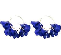 FDEETY Orecchini Cerchio Petali Floreali Decorativi Eleganti Pendenti Donna Gioielli Accessori Cerimonia