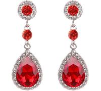 FDEETY Orecchini Pendenti Goccia Cristallo Brillante Strass Eleganti Cerimonia Matrimonio Donna