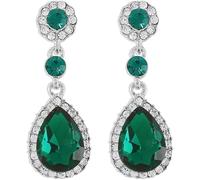 FDEETY Orecchini Pendenti Goccia Cristallo Brillante Strass Eleganti Cerimonia Matrimonio Donna