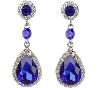 FDEETY Orecchini Pendenti Goccia Cristallo Brillante Strass Eleganti Cerimonia Matrimonio Donna