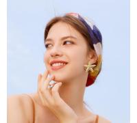 FDEETY Orecchini Stella Marina Eleganti Brillanti Accessori Gioielli Donna Estivi Mare Mediterraneo Ornamenti