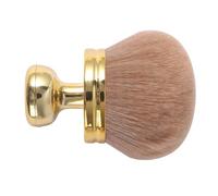 FDEETY Pennello Kabuki Rotondo Manico Dorato Professionale Trucco Viso Fard Cipria Fondotinta Cosmetico Setole Morbide