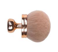 FDEETY Pennello Kabuki Rotondo Manico Dorato Professionale Trucco Viso Fard Cipria Fondotinta Cosmetico Setole Morbide