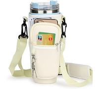 FDEETY Portaborraccia Sportivo Con Tracolla Regolabile E Tasche Multiple Per Accessori Custodia Isolante Per Bottiglie D'Acqua Ideale Per Escursioni Ciclismo E Attività All'Aperto
