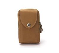 FDEETY Pratico Versatile Borsello da Cintura Marsupio Tattico Marsupi per Campeggio Escursionismo Ciclismo Viaggio Trekking Porta Smartphone Chiave Denaro (Verticale-Marrone)