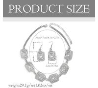 FDEETY Set Gioielli Spirale Geometrica Collana Orecchini Eleganti Catena Metallo Dorato Accessori Donna