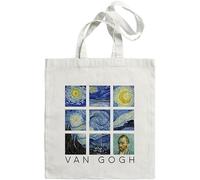 FDEETY Shopper Borsa Tela Cotone Riutilizzabile Arte Classica Dipinto Famoso Quadro Museo Spesa Quotidiana Trasporto Ecologico