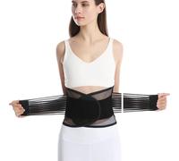 FDEETY Supporto Lombare Regolabile Con Doppia Cintura Di Compressione Sollievo Dal Dolore Alla Schiena Traspirante E Confortevole Unisex Misura Universale Per Uomo E Donna