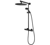 FDesign Anima set doccia a parete con termostato con soffione nero FD5-ANA-7U-22