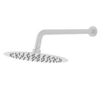 FDesign Inula soffione doccia con braccio 25x25 cm rotonda bianco FD8-513-33