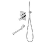 FDesign Meandro set per vasca e doccia da incasso cromo FD1-MDR-7PSET1-11