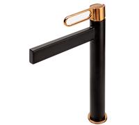 FDesign Zaffiro rubinetto per lavabo verticale nero FD1-ZFR-2L-25