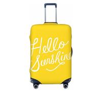 Fdfekgvplp Copertura per valigia per bagagli Goodlooking Hello Sunshine stampa elastica lavabile stretch viaggio bagagli copre copertura protettiva, nero, Large