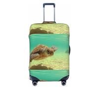 Fdfekgvplp Copertura per valigia per bagagli Lord Howe Island Sea Turtle Print Elastic Lavabile Stretch Travel Luggage Covers Protector Cover, nero, X-Large
