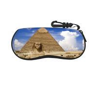 Fdfekgvplp Custodia per occhiali da sole piramidi d'Egitto, ultra leggera, con clip per cintura, custodia morbida per occhiali da lettura per donne e uomini
