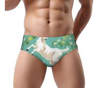 Fdfekgvplp Goat Frolic - Slip a triangolo da uomo, a vita bassa, morbidi, traspiranti e assorbenti per il sudore, taglie S-3XL, Nero, 3XL